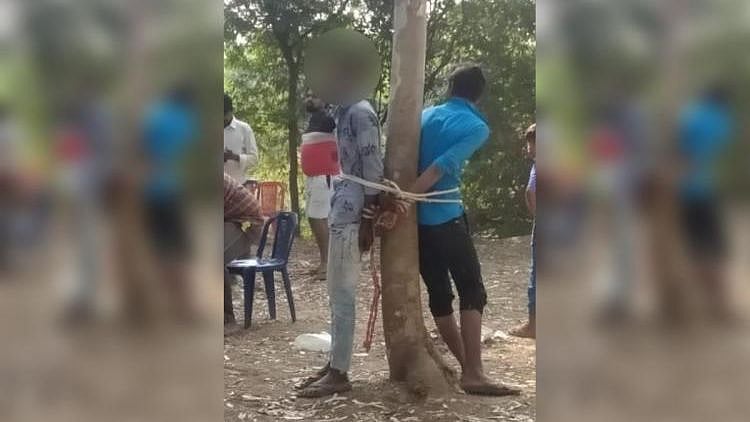 The two teenagers were accused of stealing petrol and hen. 