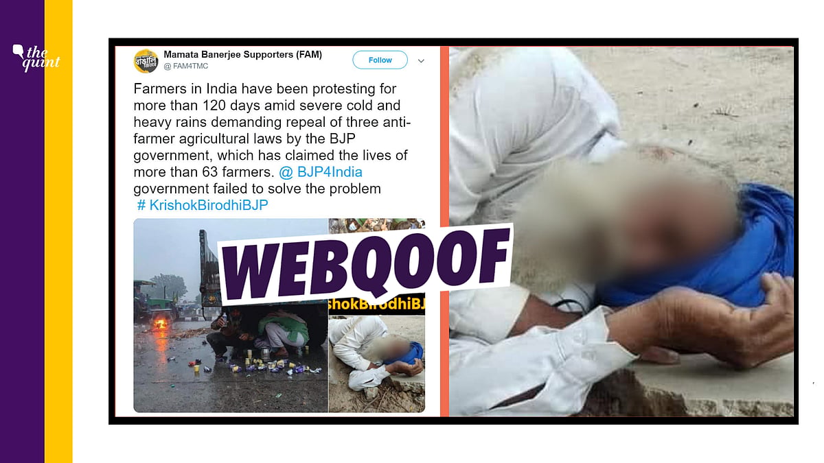 We found that the person died protesting over the closure of Shri Guru Nanak Dev Thermal Plant in Bathinda.