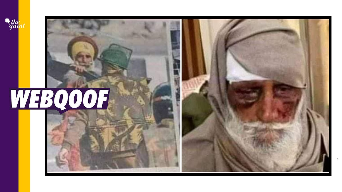 The image of the injured farmer was taken much before the violence at the Republic Day rally. 