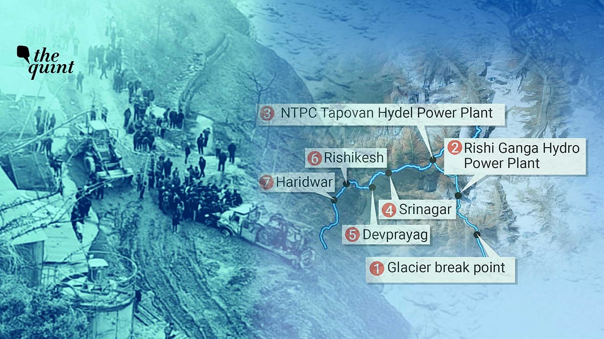 Here is a map tracing the destruction caused due to the Chamoli tragedy.