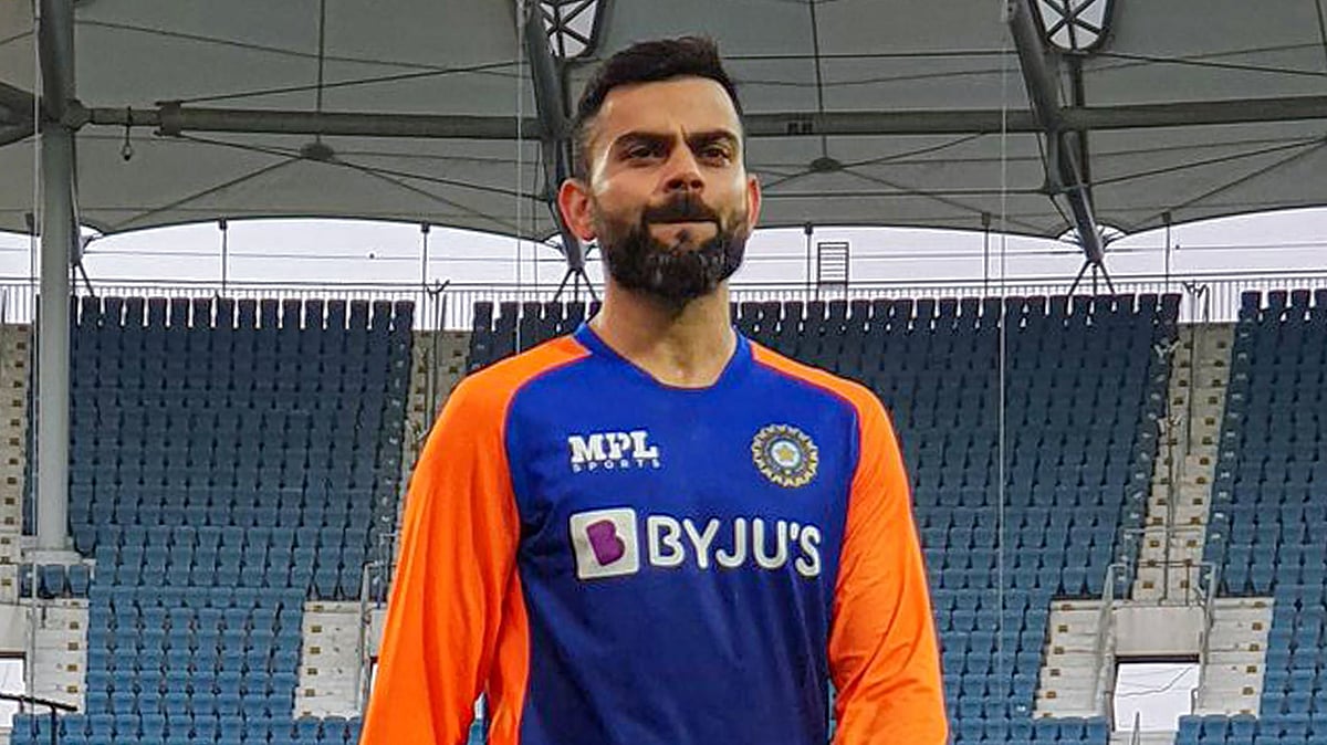Virat Kohli during a training session ahead of the Chennai Test against England. 
