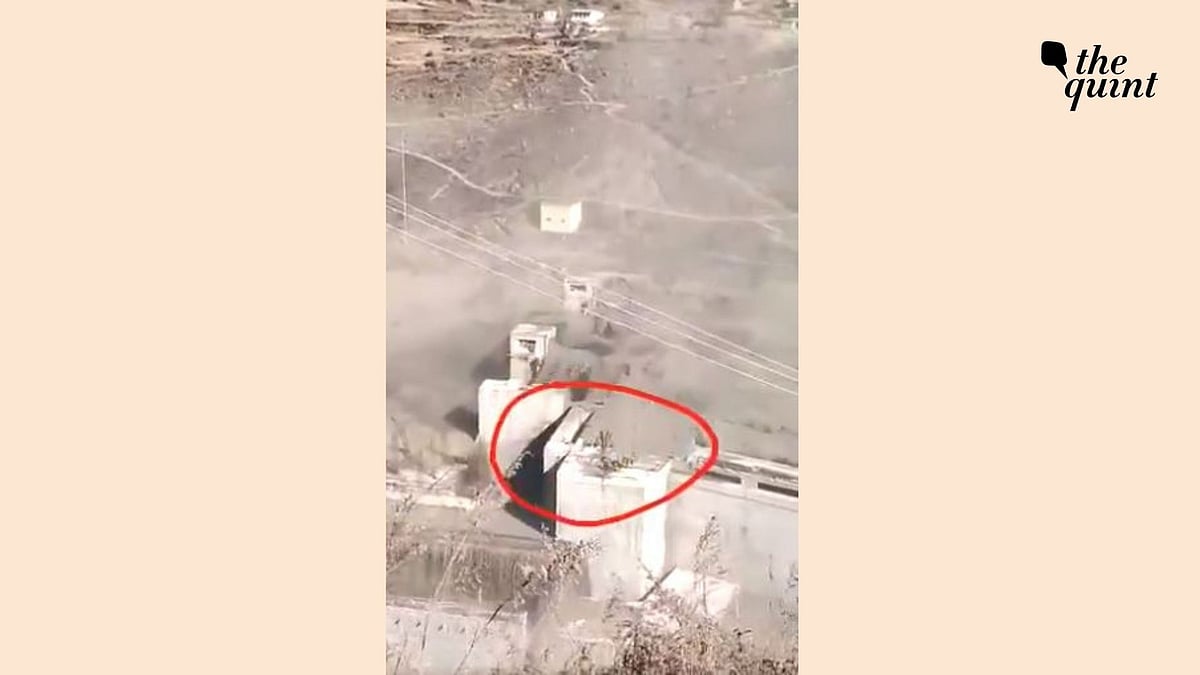 The 28-second-clip is being shared on Twitter shows the workers struggling to look for a safe place as the water gushes before sweeping them away.