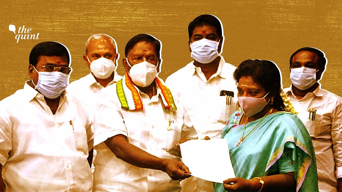 Puducherry Chief Minister V Narayanasamy tendered his resignation on 22 February after losing the no-confidence vote in the Assembly.