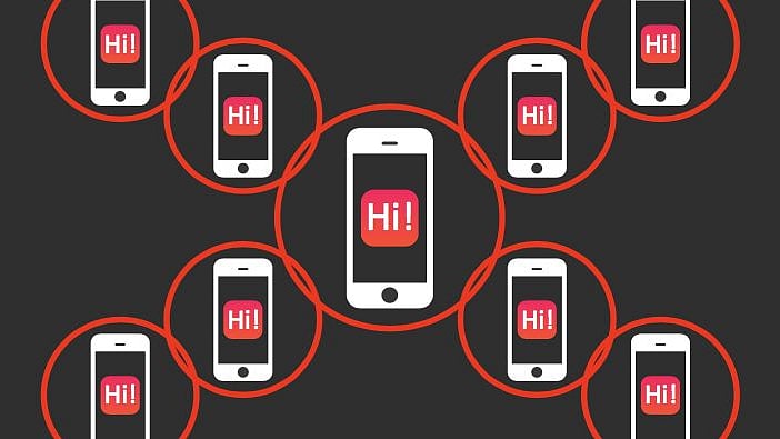 Bridgefy allows nearby users to communicate without the need of a data network or SMS.