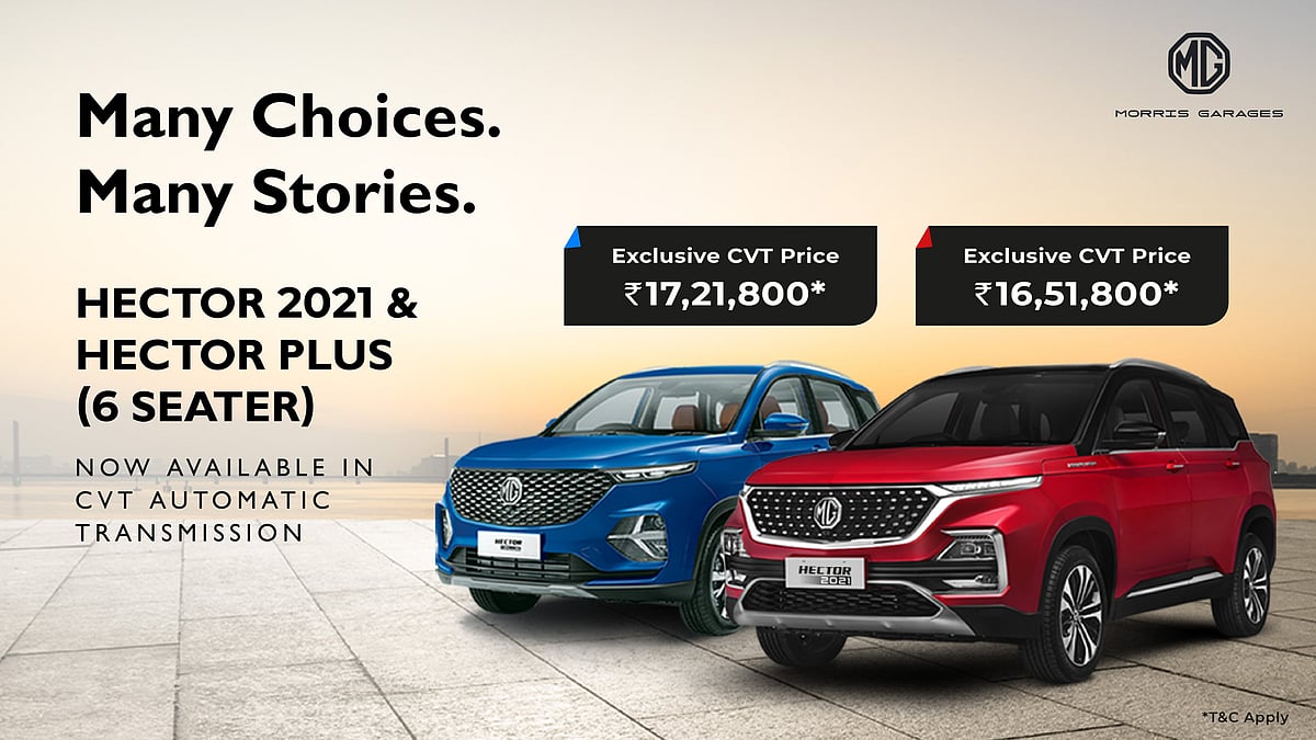 MG Motor India on  11 February launched MG Hector petrol-CVT variant.