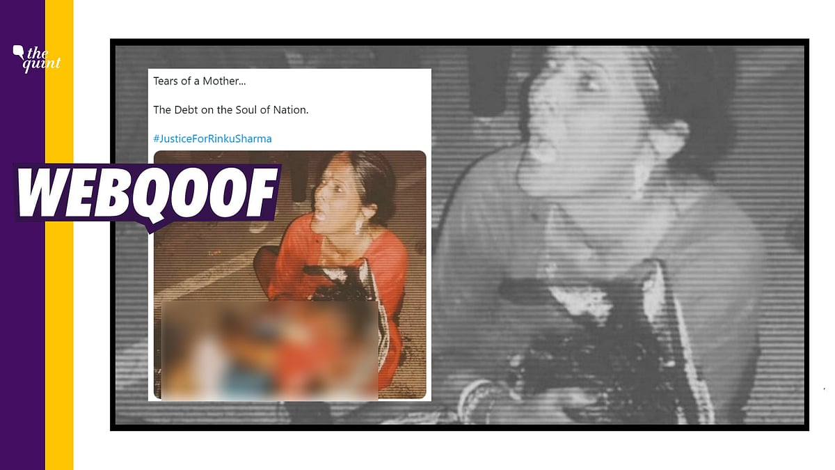 The image dates back to October 2020 and shows the mother of Anurag Poddar.