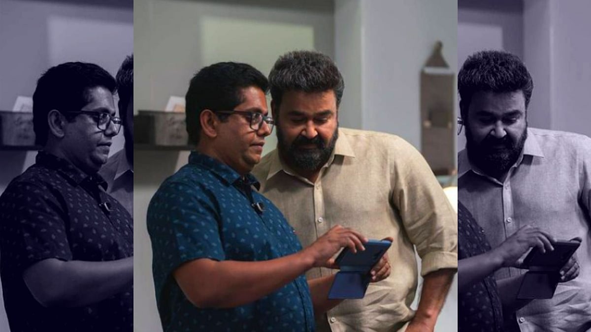 Filmmaker Jeethu Joseph with Mohanlal.&nbsp;