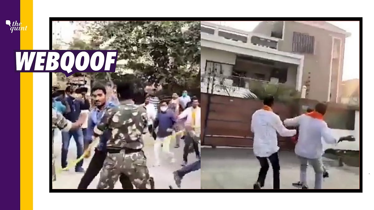 Fact-Check: The video shows BJP workers attacking the house of TRS MLA Challa Dharma Reddy in Hanamkonda, Telangana.