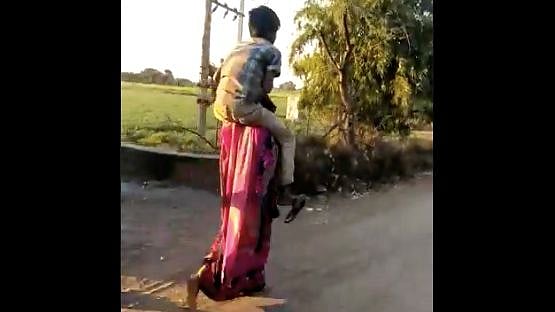 A tribal woman in Madhya Pradesh’s Guna district was made to carry one of her husband’s family members on her shoulders and walk for three kilometres.