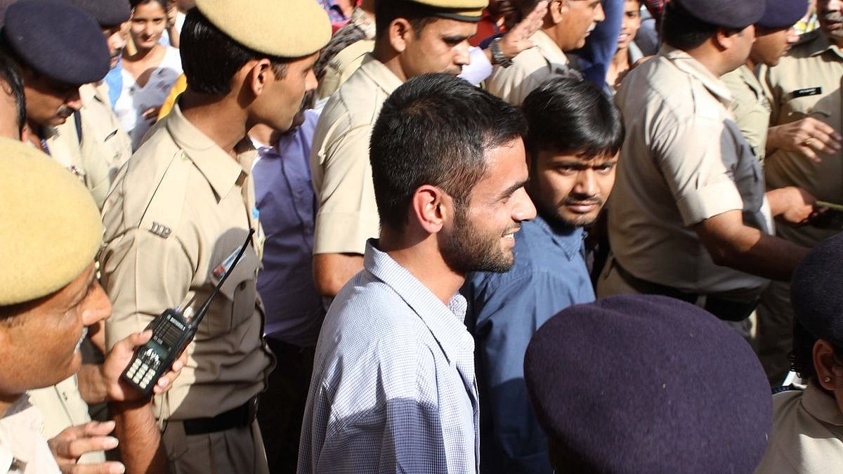 File picture of Kumar with Umar Khalid. 