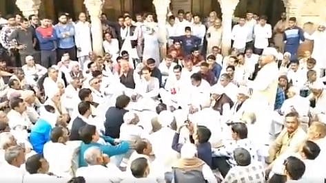 Clashes broke out between BJP and RLD during BJP MP Sanjeev Balyan’s visit to Muzaffarnagar’s Soram village.