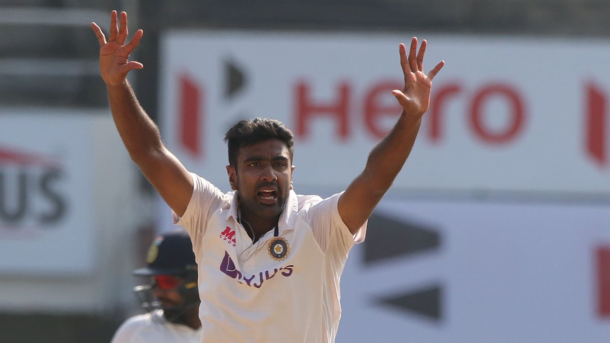 R Ashwin appeals against an England on Day 4 in Chennai&nbsp;