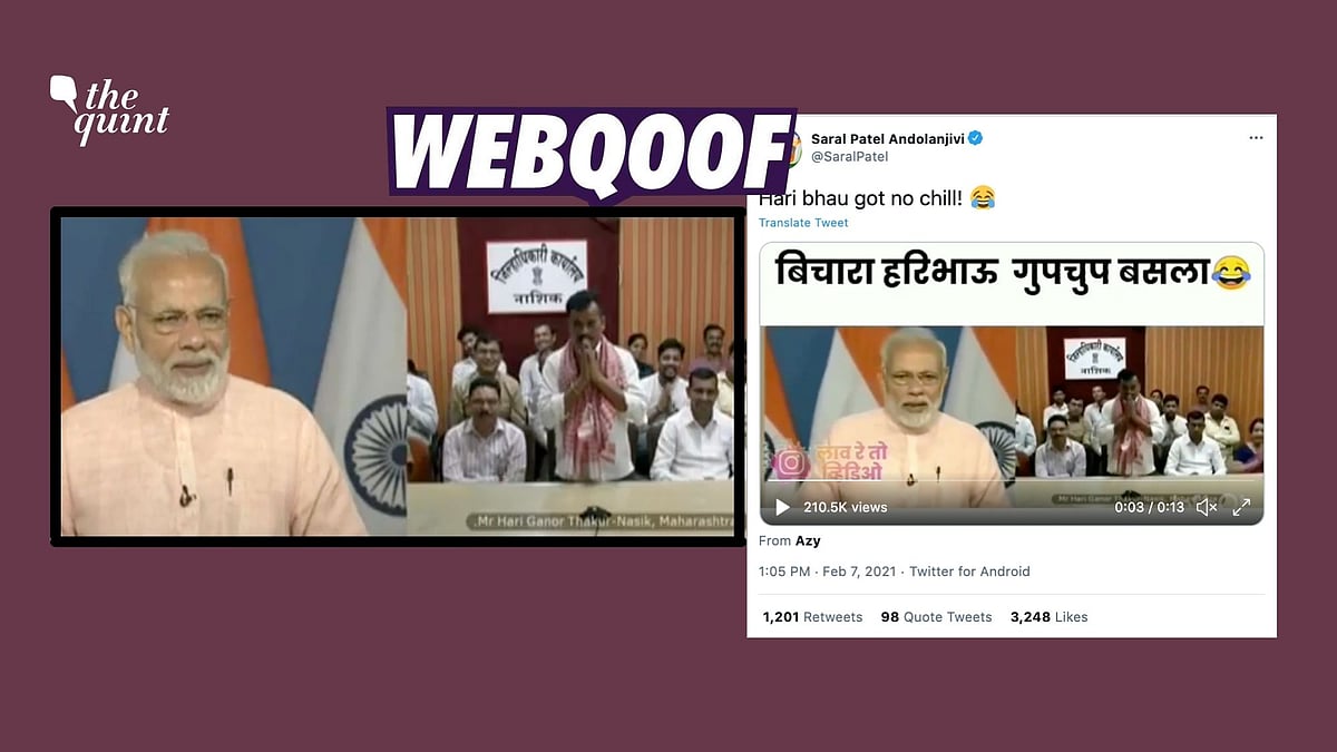 The viral video has been edited and the said interaction dates back to May 2018. The beneficiary did not make any reference to petrol prices during the interaction.