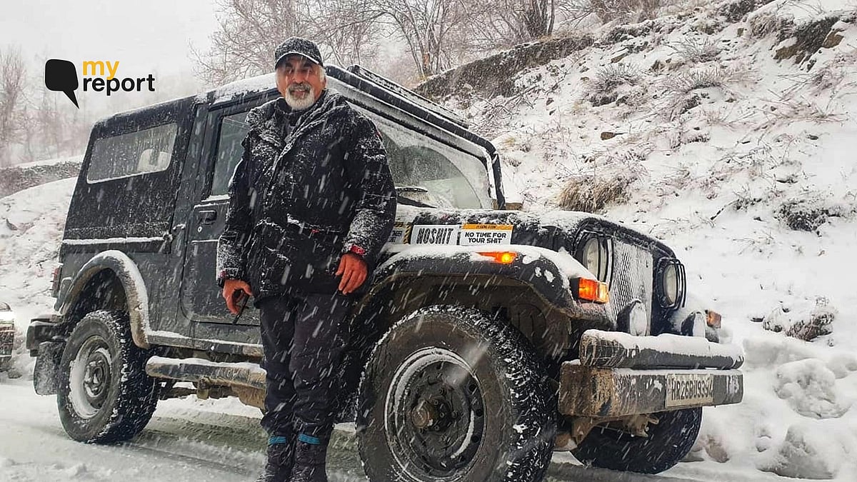 Harmit Ahuja, at the Atal Tunnel on the Leh-Manali Highway.