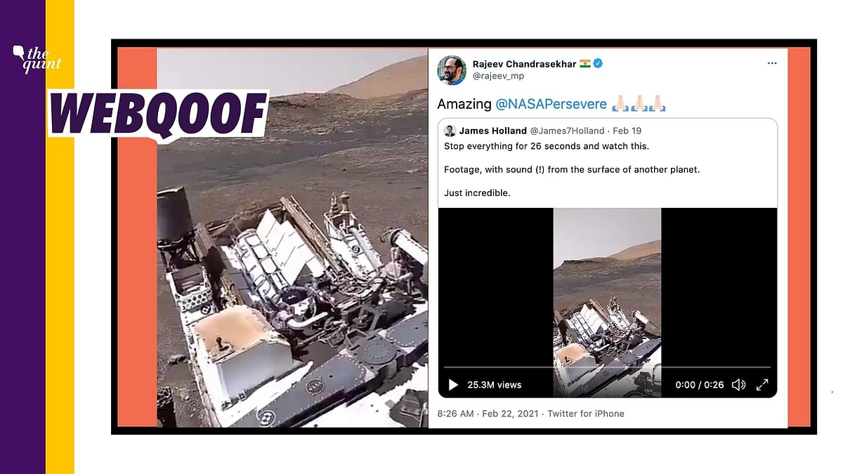 A manipulated video showing visuals of NASA’s Curiosity rover was circulated with the false claim that it is of Perseverance rover.