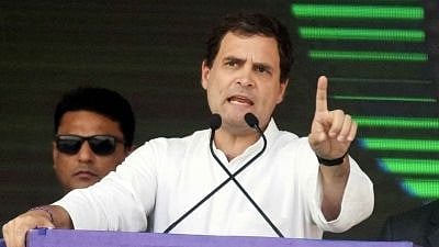 Rahul Gandhi hit out at the Centre as the bank strike by public sector banks entered its second day on Tuesday, 16 March. 