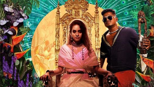 <div class="paragraphs"><p>Dhee and Arivu in the announcement poster for <em>Enjoy Enjaami.</em></p></div>