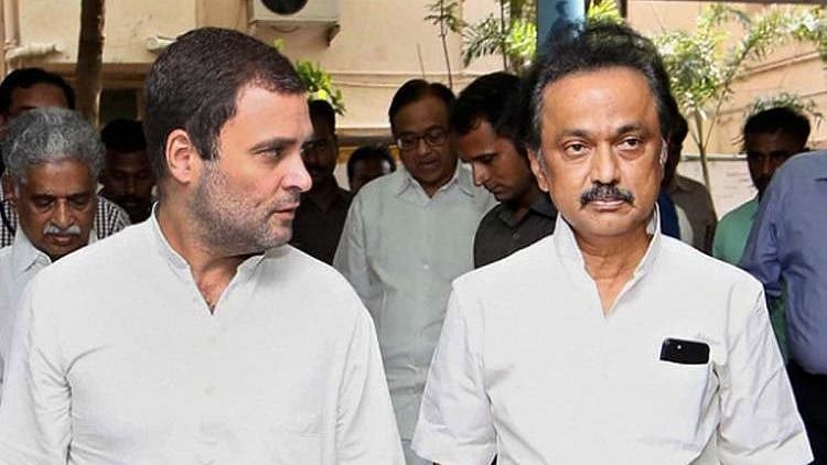 DMK President MK. Stalin and Congress President Rahul Gandhi.&nbsp;