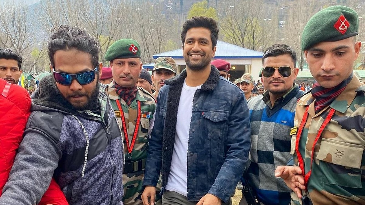Vicky Kaushal shared a picture on Instagram from his visit to the URI Base Camp