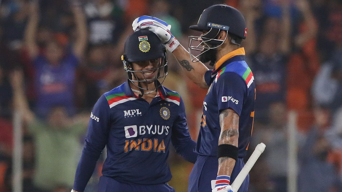 Ishan Kishan congratulated by Virat Kohli after reaching his fifty&nbsp;