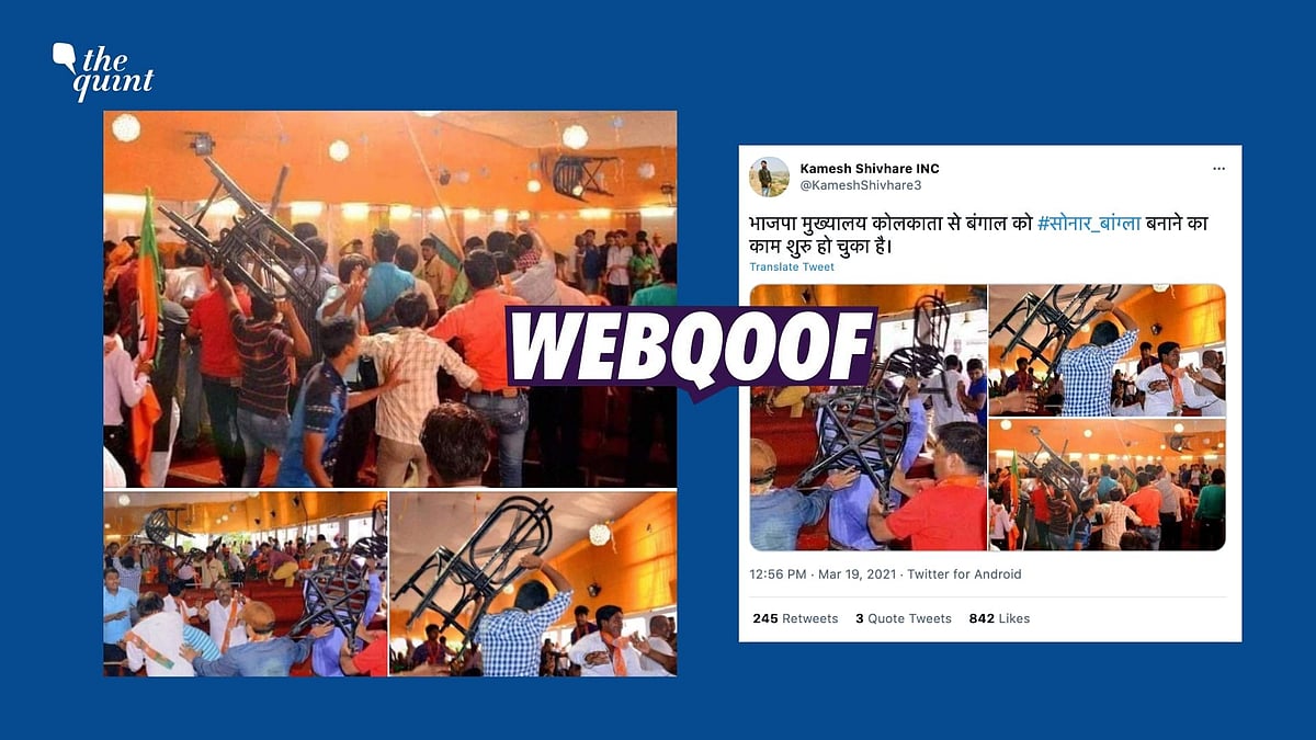 Old photos of BJP workers clashing with each other in West Bengal’s Howrah (North) were falsely revived as recent.