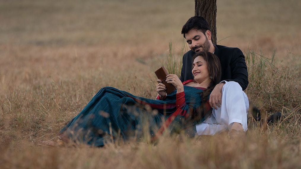 Madhuri Dixit Nene and Manav Kaul in <i>Finding Anamika. </i>