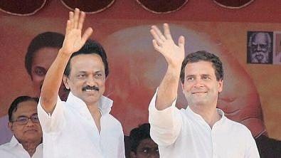DMK President MK. Stalin and Congress President Rahul Gandhi. 
