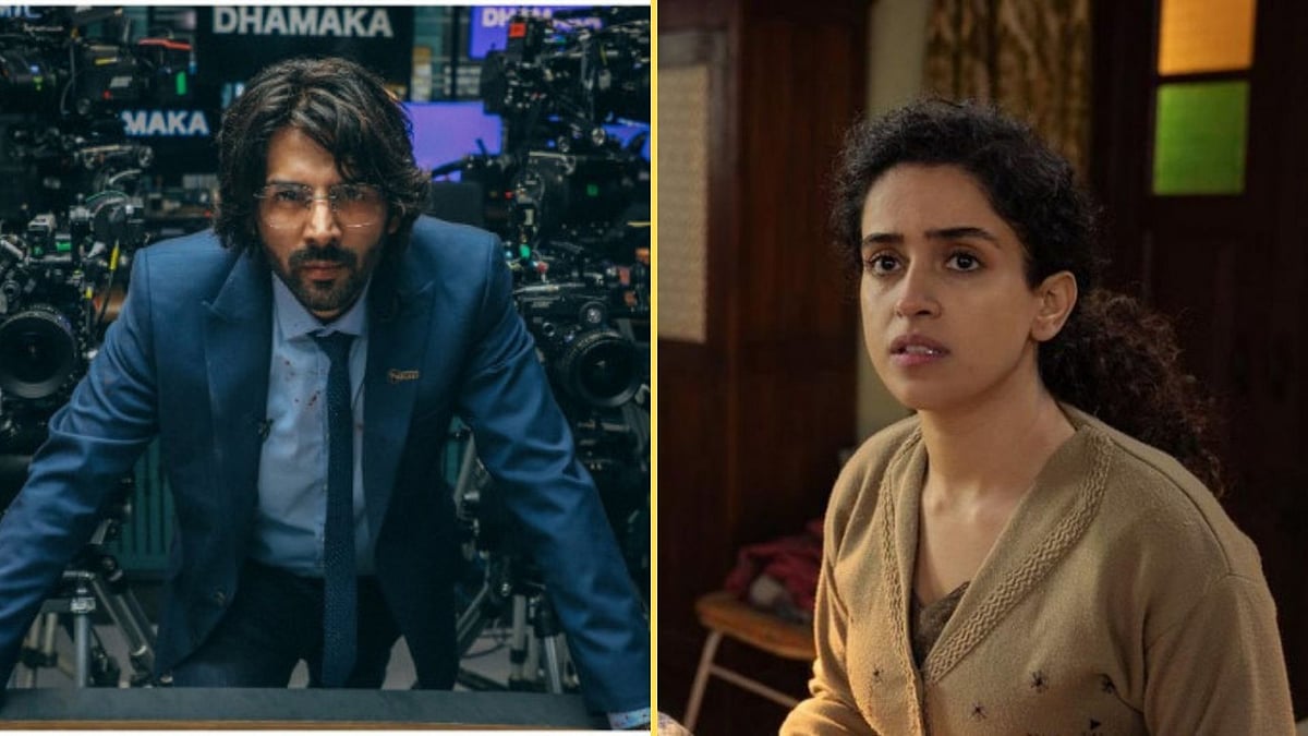 <p>Stills from Dhamaka & Pagglait.</p>