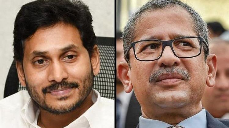 Andhra Pradesh Chief Minister Jagan Mohan Reddy and Justice NV Ramana. Image used for Representation.
