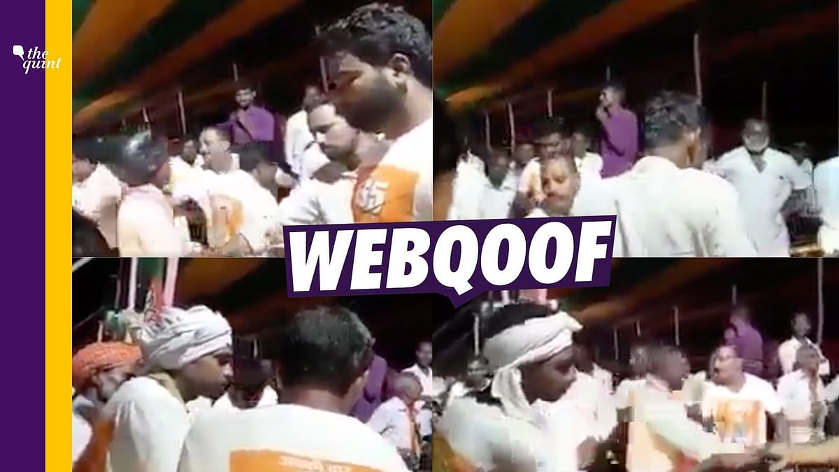 A viral video is being shared with a claim that the Bharatiya Janata Party is distributing money to gather crowd for Uttar Pradesh Chief Minister Yogi Adityanath’s rally in Bengal.