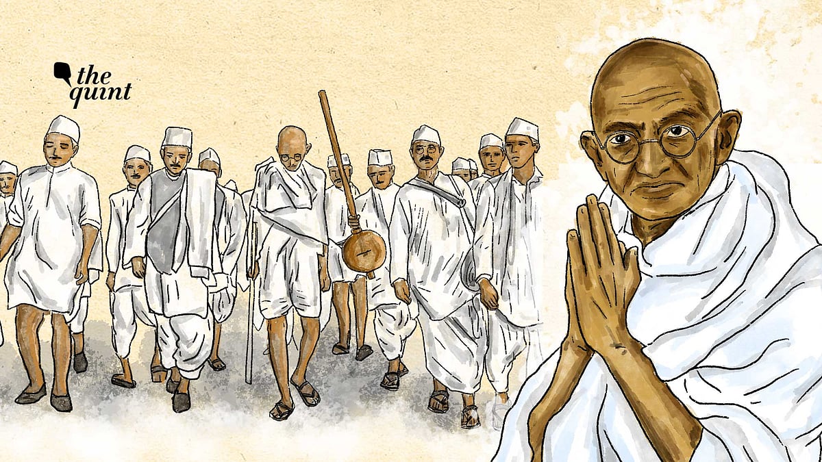 <p>Bapu's Dandi March</p>