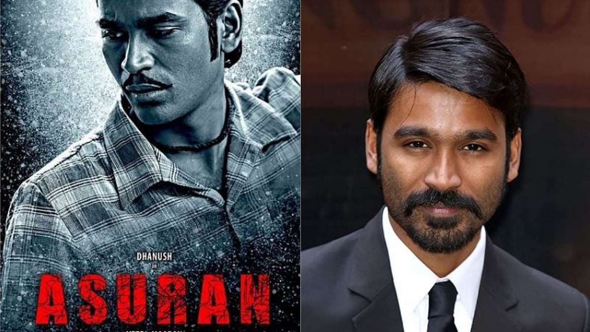 <div class="paragraphs"><p>Actor Dhanush and the poster for 'Asuran'</p></div>