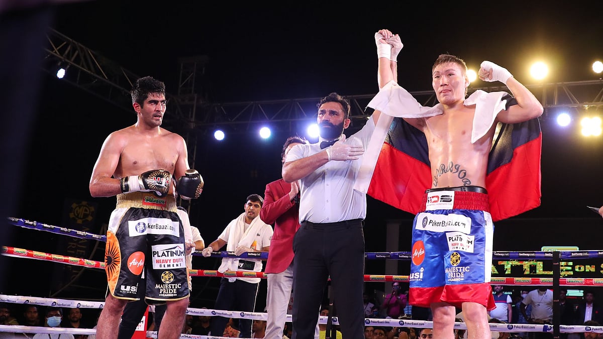 Vijender Singh was beaten by Artysh Lopsan of Russia on Friday night in Goa.