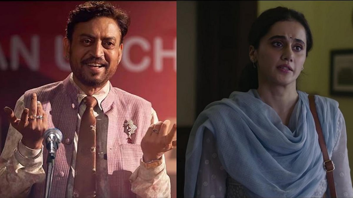 Irrfan Khan in <i>Angrezi Medium </i>and Taapsee Pannu in <i>Thappad.</i>