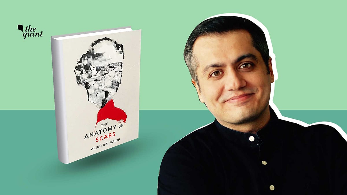 Author Raj Gaind and the cover of his latest book The Anatomy of Scars, used for representational purposes.