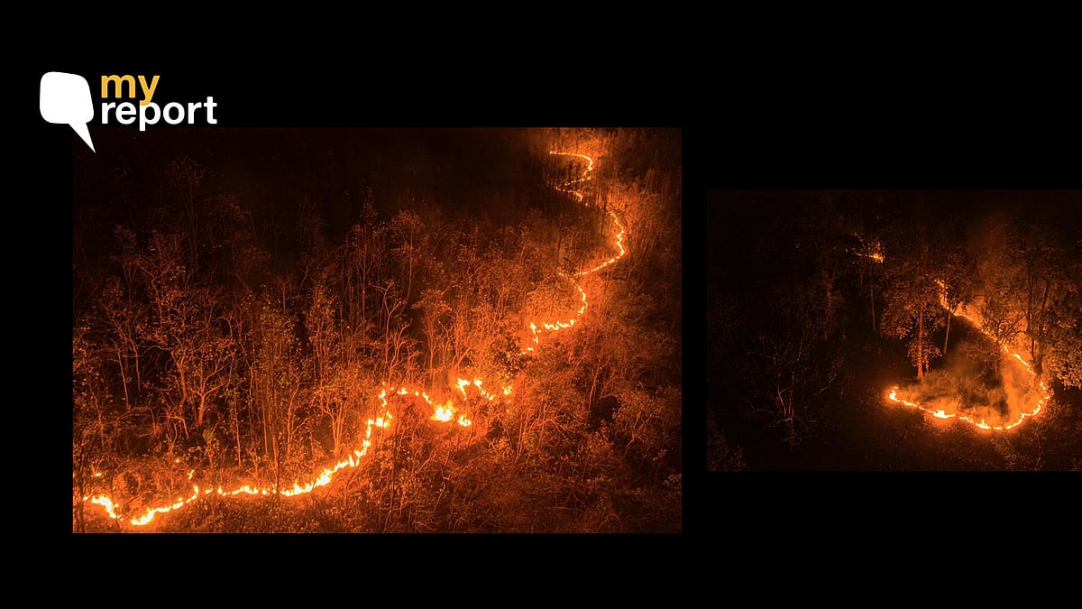 Odisha government claims that the fire is brought under control, but local say many parts are still burning.