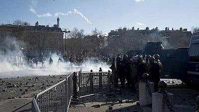 Police opened stun grenades, shots of air and tear gas at the protestors who were holding demonstrations in various parts of the biggest city of Yangon.