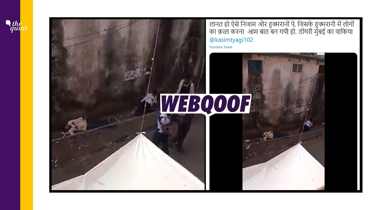The clip shows a film shoot in progress. 