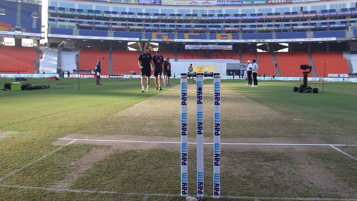 The pitch at the Narendra Modi stadium. Image for representational purposes.