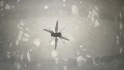 The mini helicopter flew to Mars while being attached to the belly of NASA’s Perseverance rover.