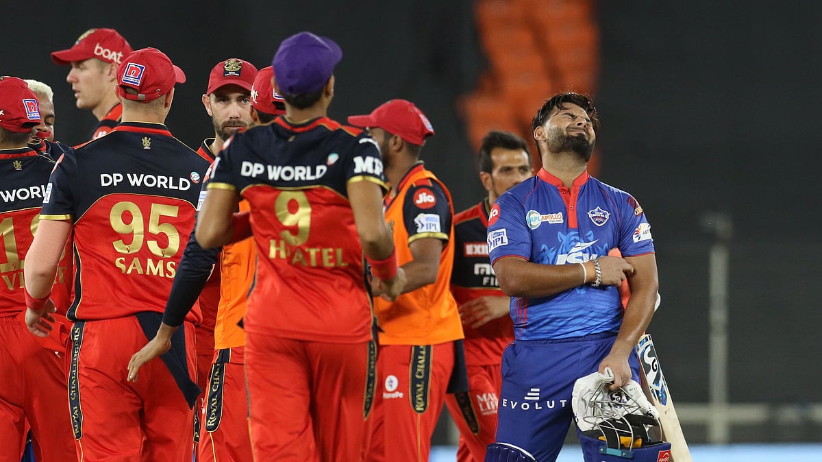 RCB celebrates the win against Delhi Capitals