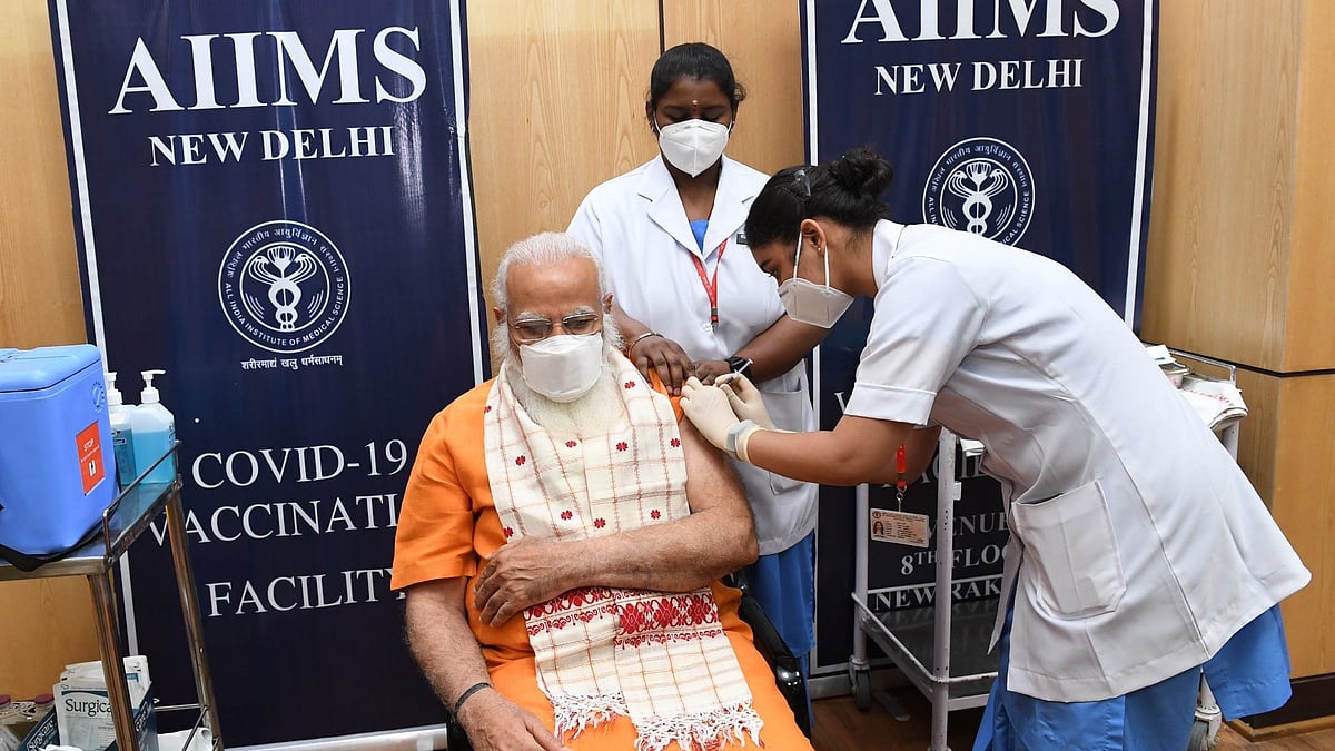 On 1 March, the PM had received the first dose of Covaxin, produced by Bharat Biotech