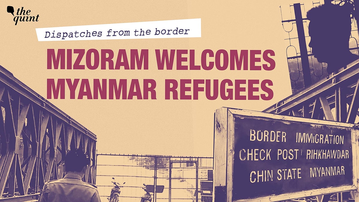<div class="paragraphs"><p>Myanmar refugees are entering India through Champhai in Mizoram.&nbsp;</p></div>