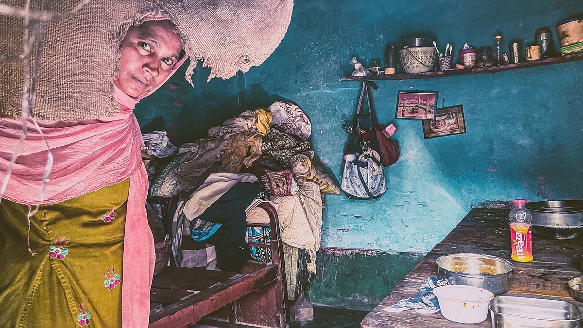 Ruksana Parveen shows how she is living post the damage. 