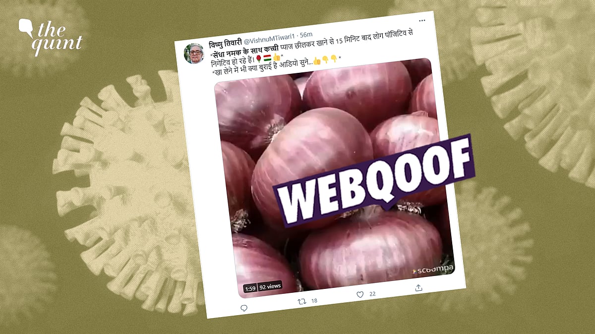 Fact-Check | There is no data or study to prove that onions can be used as therapy/cure for COVID-19. 