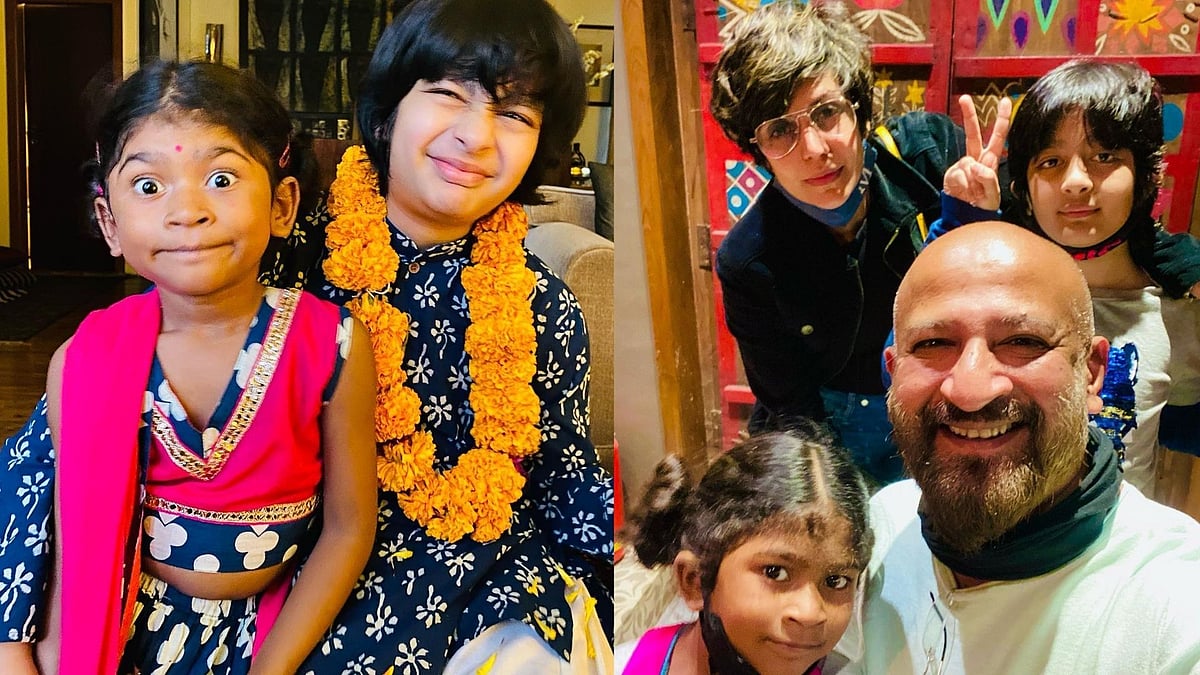 <div class="paragraphs"><p>Mandira Bedi and her husband late Raj Kaushal with their children.</p></div>