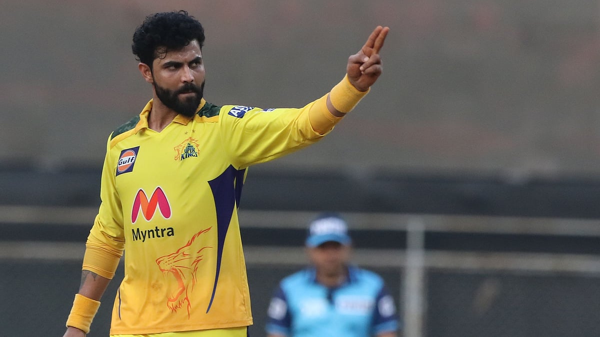 Ravindra Jadeja celebrates a wicket against RCB.&nbsp;