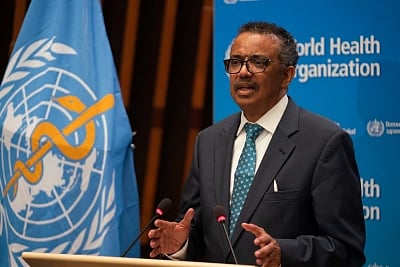 WHO Chief Tedros Adhanom Ghebreyesus file photo.