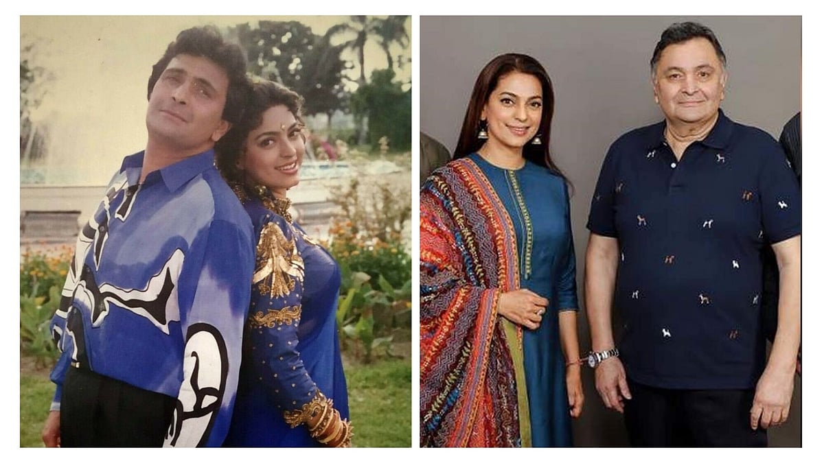 Juhi Chawla worked with Rishi Kapoor even on his last film <i>Sharmaji Namkeen</i>