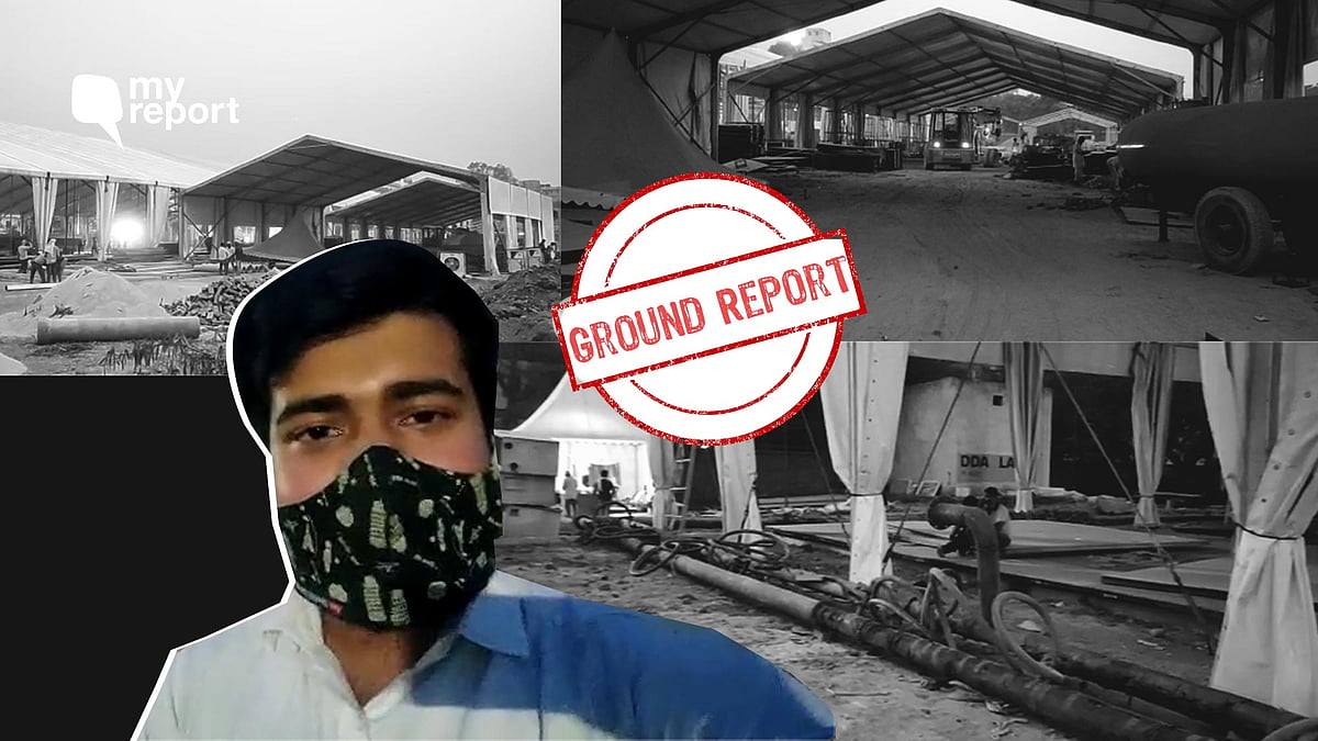 On Friday evening, all masked up, I walked past the under-construction ICU bed-facility near Guru Teg Bahadur Hospital. 